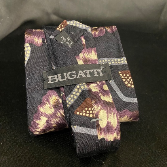 Bugatti Floral Mens‎ Silk Necktie - Picture 2 of 2